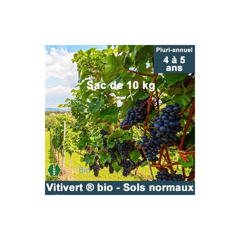 Semence Biologique Mélange VITIVERT® 100% bio spécial viticulture